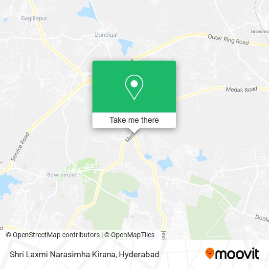 Shri Laxmi Narasimha Kirana map