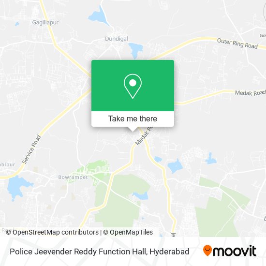 Police Jeevender Reddy Function Hall map