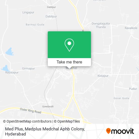 Med Plus, Medplus Medchal Aphb Colony map