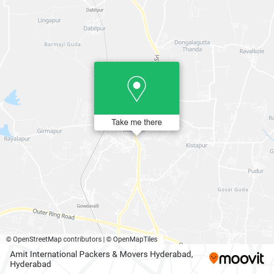 Amit International Packers & Movers Hyderabad map
