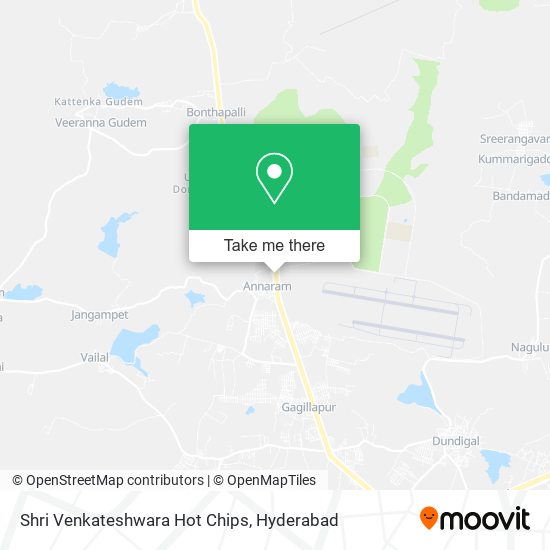 Shri Venkateshwara Hot Chips map