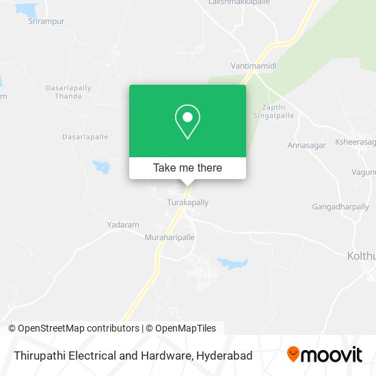 Thirupathi Electrical and Hardware map