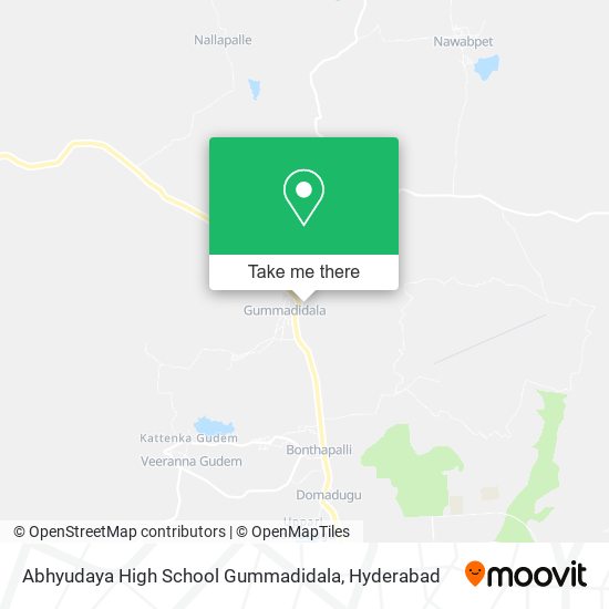 Abhyudaya High School Gummadidala map