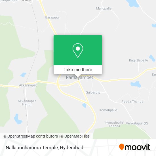 Nallapochamma Temple map