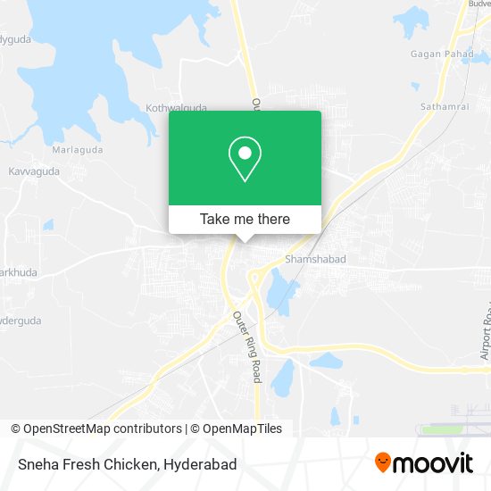 Sneha Fresh Chicken map