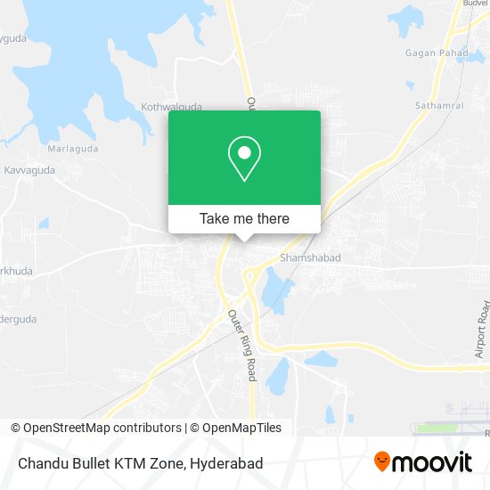 Chandu Bullet KTM Zone map