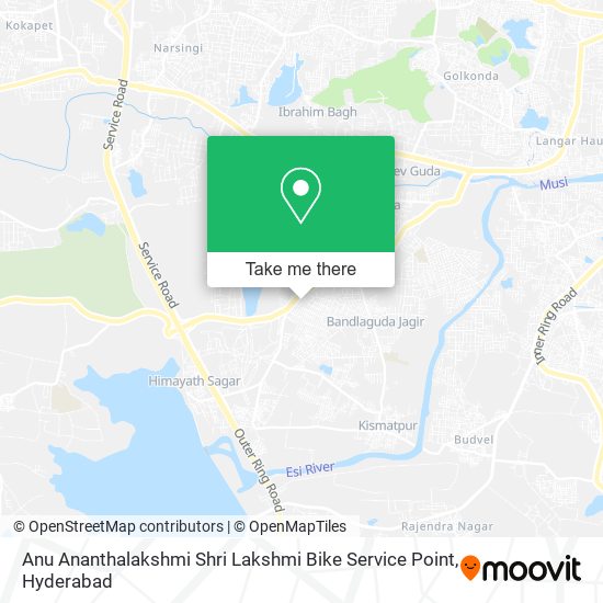 Anu Ananthalakshmi Shri Lakshmi Bike Service Point map