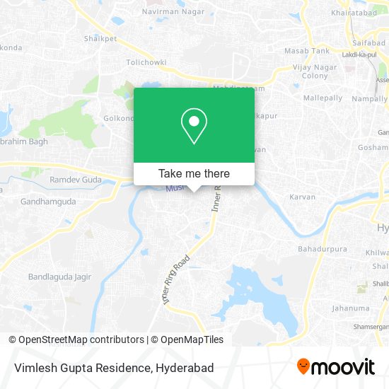 Vimlesh Gupta Residence map