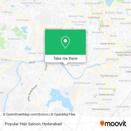 Popular Hair Saloon map