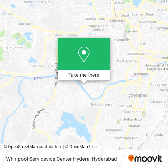 Whirlpool Servicevice Center Hydera map