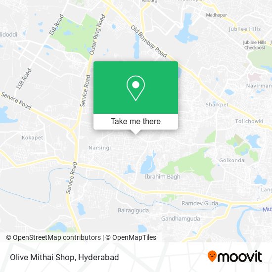 Olive Mithai Shop map