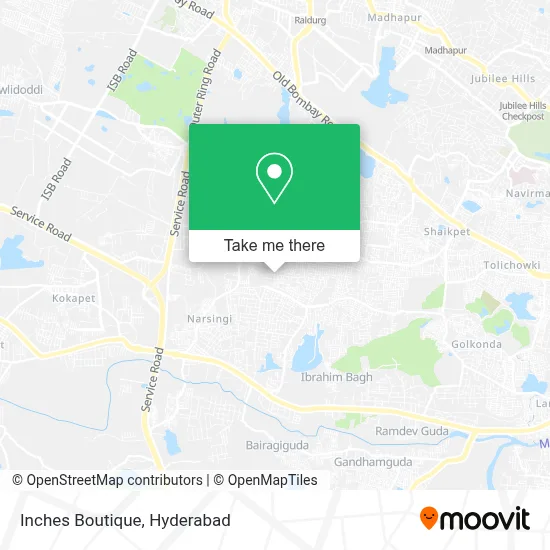 Inches Boutique map