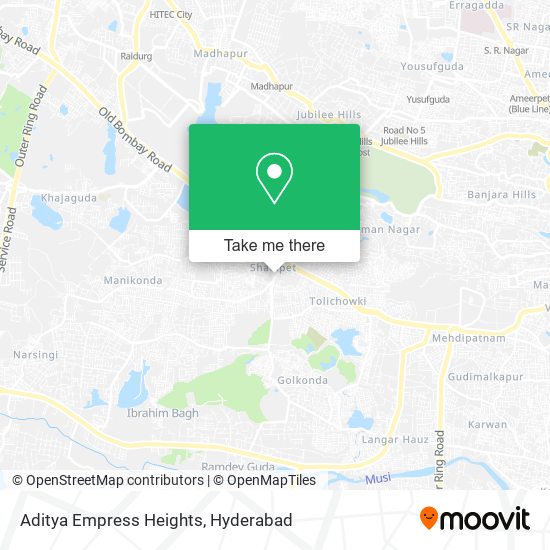 Aditya Empress Heights map