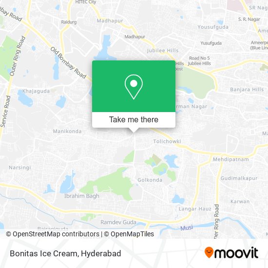 Bonitas Ice Cream map