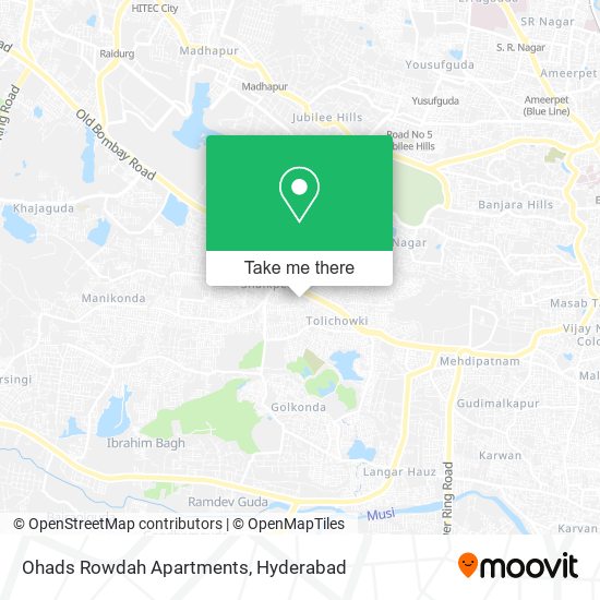 Ohads Rowdah Apartments map