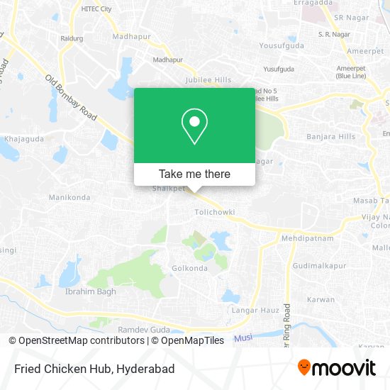 Fried Chicken Hub map