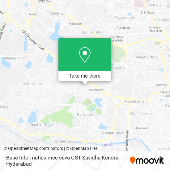 Base Informatics mee seva GST Suvidha Kendra map