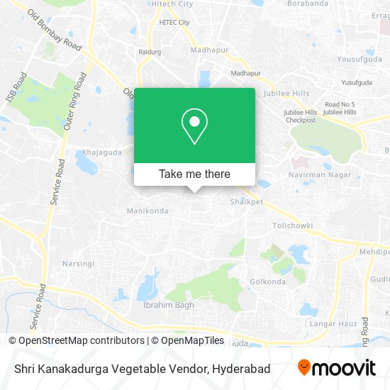 Shri Kanakadurga Vegetable Vendor map