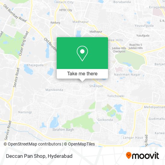 Deccan Pan Shop map