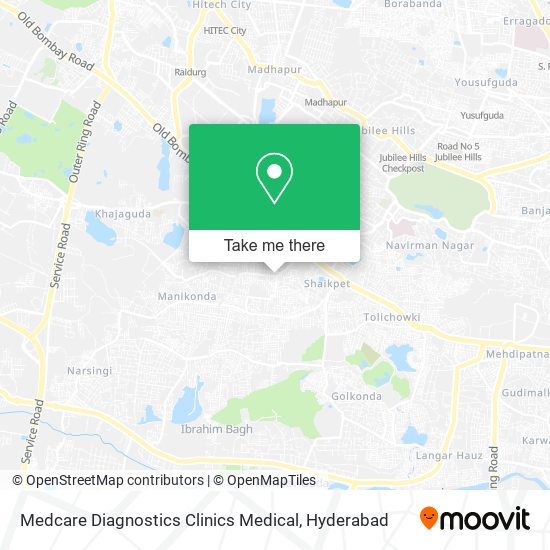 Medcare Diagnostics Clinics Medical map