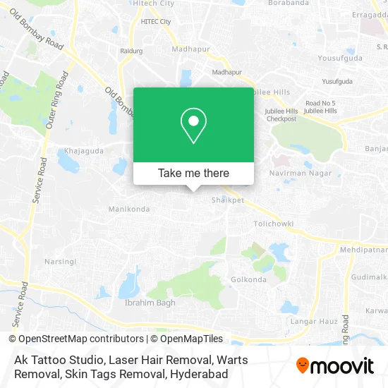 Ak Tattoo Studio, Laser Hair Removal, Warts Removal, Skin Tags Removal map