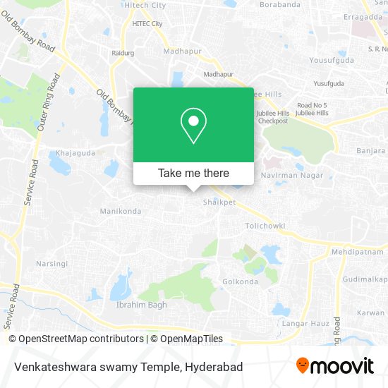 Venkateshwara swamy Temple map