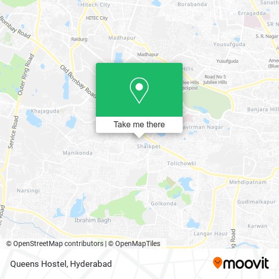 Queens Hostel map