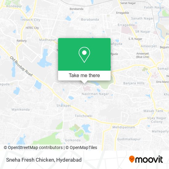 Sneha Fresh Chicken map