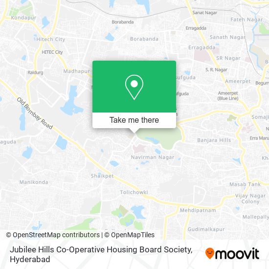 Jubilee Hills Co-Operative Housing Board Society map