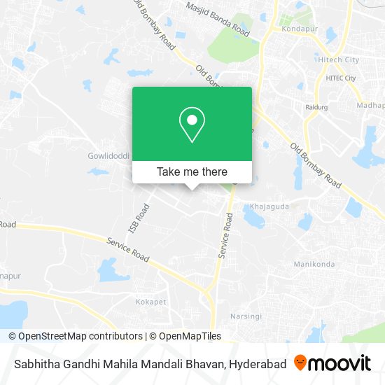 Sabhitha Gandhi Mahila Mandali Bhavan map