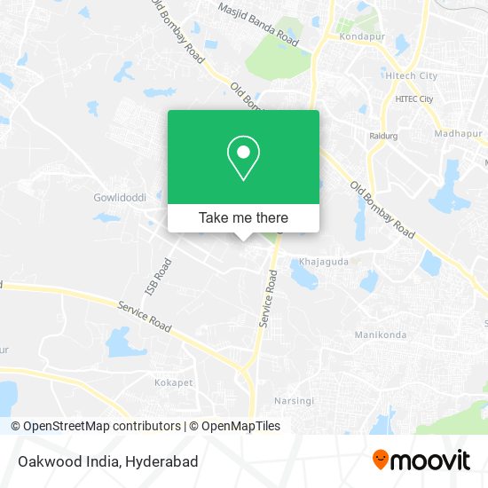 Oakwood India map