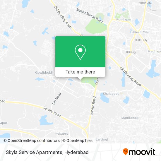 Skyla Service Apartments map