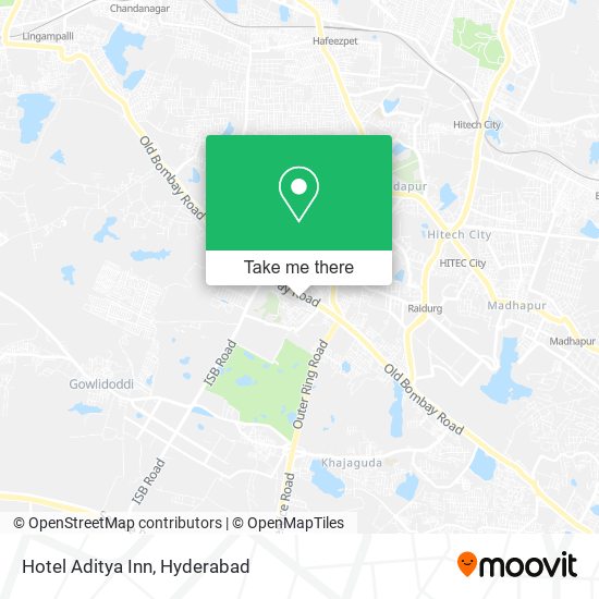 Hotel Aditya Inn map