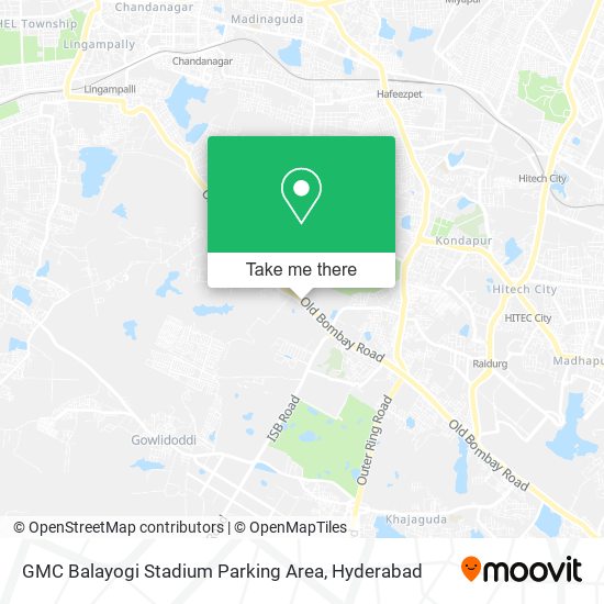 GMC Balayogi Stadium Parking Area map