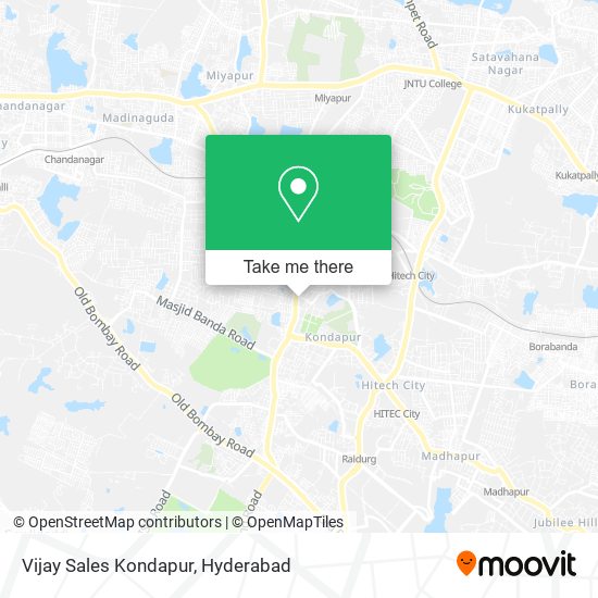 Vijay Sales Kondapur map