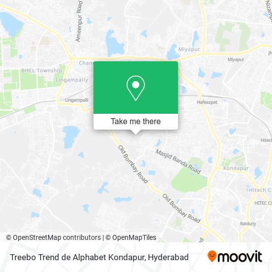 Treebo Trend de Alphabet Kondapur map