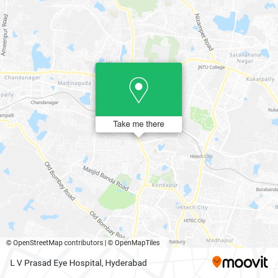 L V Prasad Eye Hospital map