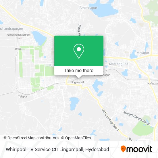 Whirlpool TV Service Ctr Lingampall map