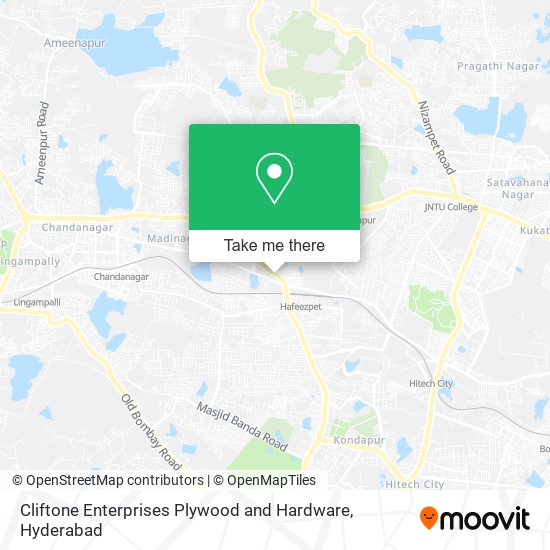 Cliftone Enterprises Plywood and Hardware map