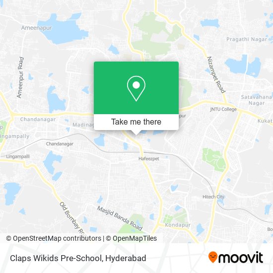 Claps Wikids Pre-School map