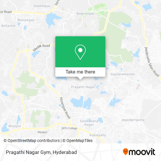 Pragathi Nagar Gym map