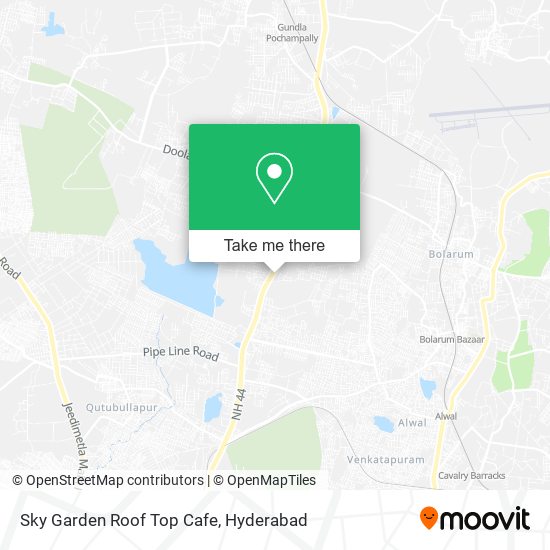 Sky Garden Roof Top Cafe map