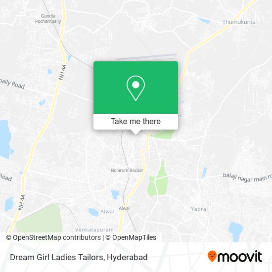 Dream Girl Ladies Tailors map