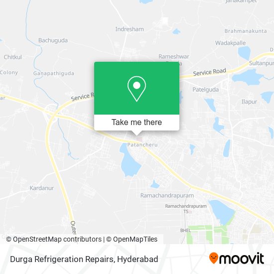 Durga Refrigeration Repairs map