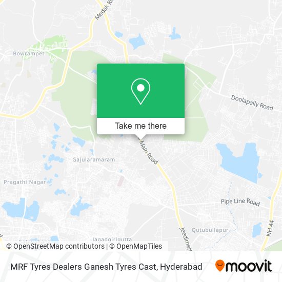 MRF Tyres Dealers Ganesh Tyres Cast map