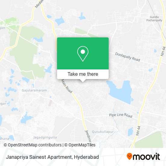 Janapriya Sainest Apartment map