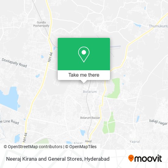 Neeraj Kirana and General Stores map