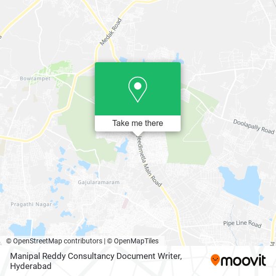 Manipal Reddy Consultancy Document Writer map