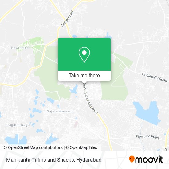 Manikanta Tiffins and Snacks map