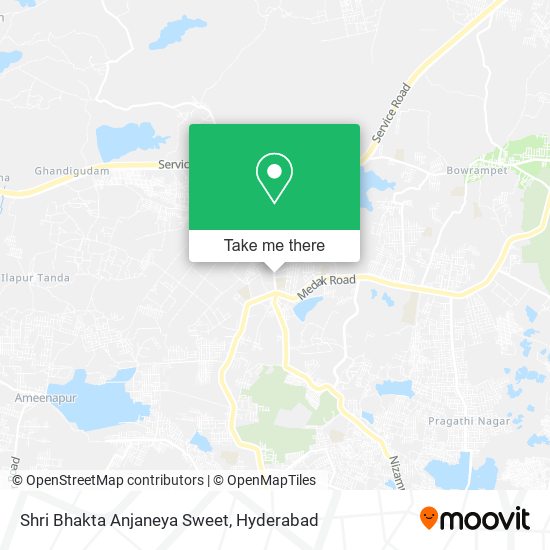 Shri Bhakta Anjaneya Sweet map